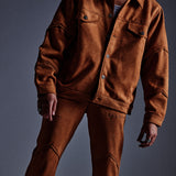 "McCallum" Synth Suede Pant