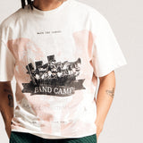 "Bands" Tee (Dust Rose/Cream)