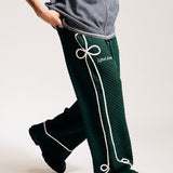 "Twain" Checkered Pleat Trouser (Green)